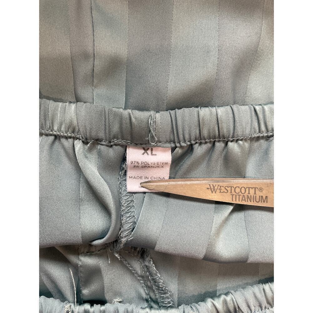 Danskin Blue Silky Stripe Tank Top Short Pajama Sleep Set Size XL - Picture 10 of 10